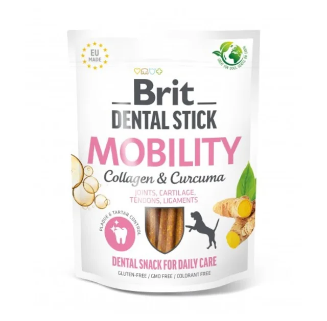 Ласощі Brit Dental Stick Mobilityдля собак д/суглобів куркума і колаген 7 шт 251 г