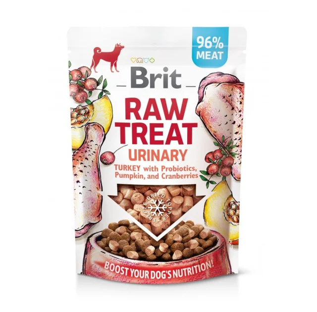 Ласощі Brit Raw Treat Freeze-dried Urinaryдля собак, для сечовидільної системи, індичка, 40 г