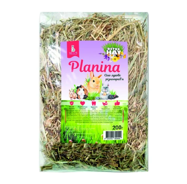 Сено Modes Planina Detox Hay луговое из разнотравья, для грызунов, 200 г