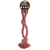 Іграшка AnimAll Fun двійна канат-кістка для собак, різнокольорова, 36 см