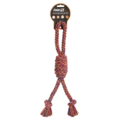 Іграшка AnimAll Fun канат-бочка з петлею для собак, різнокольорова, 38 см