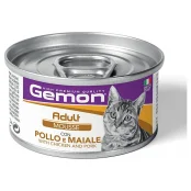 Консерви Gemon Cat Wet Sterilised м'ясний мус для стерилізованих котів, тунець та свинина, 85 г