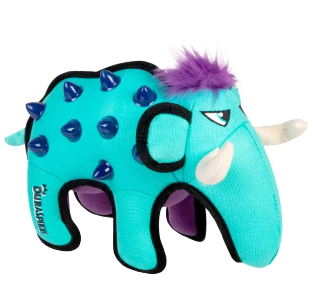 Іграшка GiGwi Duraspikes Мамонт для собак, бавовна, термопластична гума, 33 см