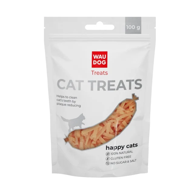 Ласощі Waudog Treats, "Курячі смужки" для котів, 100 г