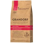 Сухой корм Grandorf Dog Medium & Maxi Rabbit & Turkey для собак средних и крупных пород, кролик и индейка, 3 кг