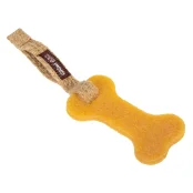 Игрушка GiGwi Gum Gum, для собак, Резиновая кость малая, экорезина, текстиль, 24 см