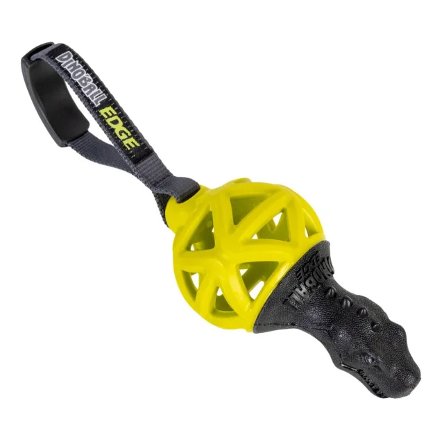 Іграшка GiGwi Push to mute Дінобол Т-рекс для собак, гума, 28 см