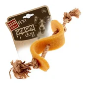 Игрушка GiGwi Gum gum Доллар для собак, каучук, пенька, 13,5 см
