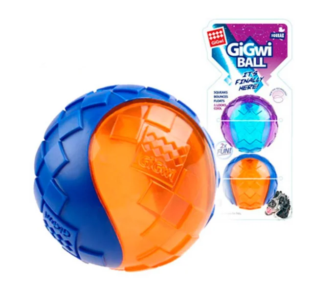 Іграшка GiGwi Ball Два м'ячики з пищалкою для собак, TPR гума, 6 см