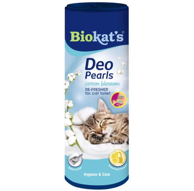 Дезодорант Biokat's Deo Pearls Cotton Blossom для котячого туалету, порошок, 700 г