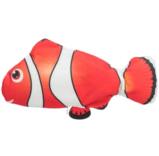 Іграшка Trixie Wiggly Fish для котів, риба, що рухається, з котячою мʼятою, 26 см