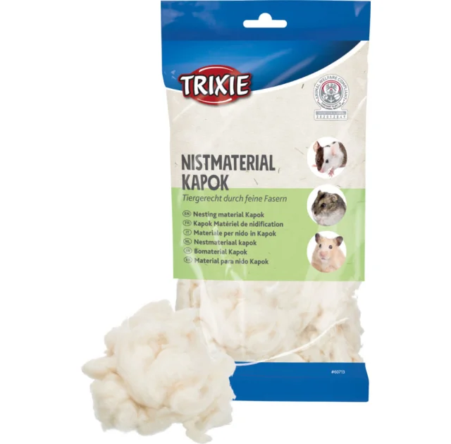 Гніздовий матеріал Trixie Nesting Material Kapok для гризунів, капок, кремовий, 40 г