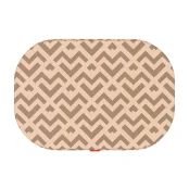 Лежанка Waudog Relax для собак, рисунок "Треугольники", с сменным чехлом, S, ширина 55 см, длина 40см