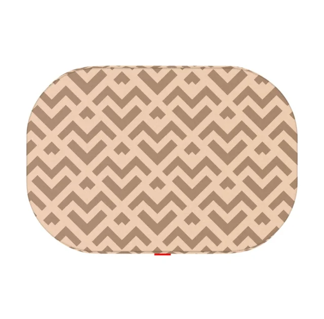 Лежанка Waudog Relax для собак, рисунок "Треугольники", с сменным чехлом, S, ширина 55 см, длина 40см