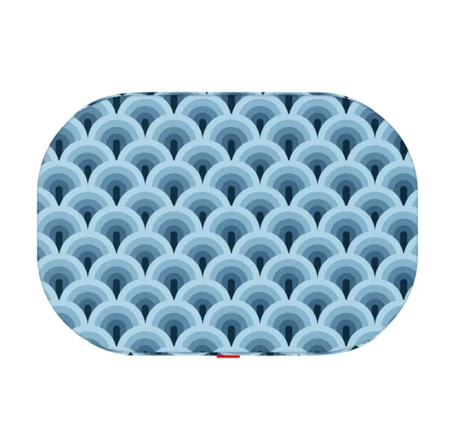 Лежанка Waudog Relax для собак, рисунок "Волны", с сменным чехлом, S, ширина 55 см, длина 40см