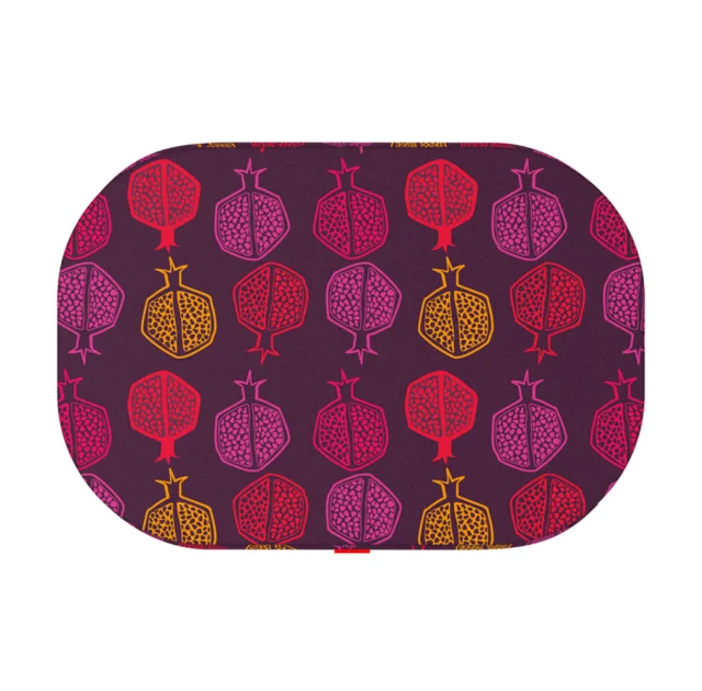 Лежанка Waudog Relax для собак, рисунок "Гранат", с сменным чехлом, S, ширина 55 см, длина 40см