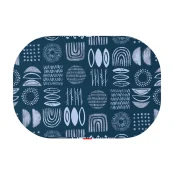 Лежанка Waudog Relax для собак, рисунок "Абстракция", с сменным чехлом, М, ширина 80 см, длина 55 см