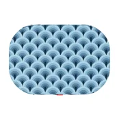 Лежанка Waudog Relax для собак, рисунок "Волны", с сменным чехлом, М, ширина 80 см, длина 55 см