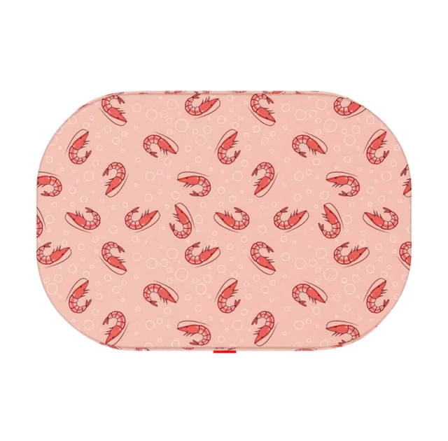Лежанка Waudog Relax для собак, рисунок "Креветка", с сменным чехлом, М, ширина 80 см, длина 55 см