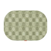 Лежанка Waudog Relax для собак, рисунок "Зеленые листья", с сменным чехлом, L, ширина 100 см, длина 70 см