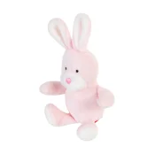 Игрушка GiGwi Plush Заяц с пищалкой для собак, плюш, 11 см