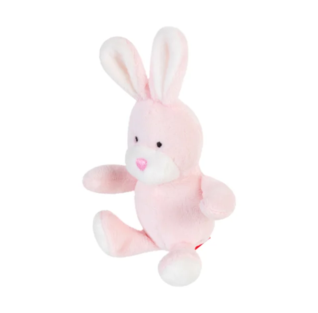 Игрушка GiGwi Plush Заяц с пищалкой для собак, плюш, 11 см