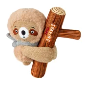 Игрушка GiGwi Shaking Fun, для собак, Ленивец с большой пищалкой, текстиль, плюш, 22 см
