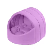 Козуб Теремок для животных, S, ширина 37 см, длина 42 см, В 35 см, розовый