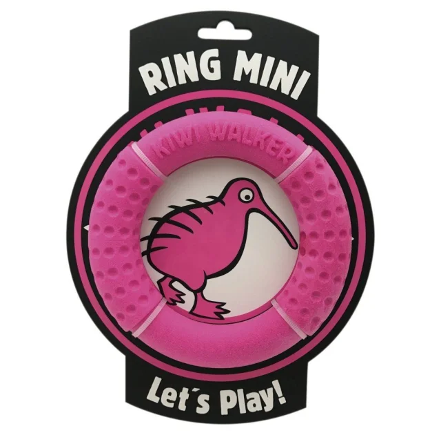 Іграшка Kiwi Walker Кільце для собак, рожеве, 13 см