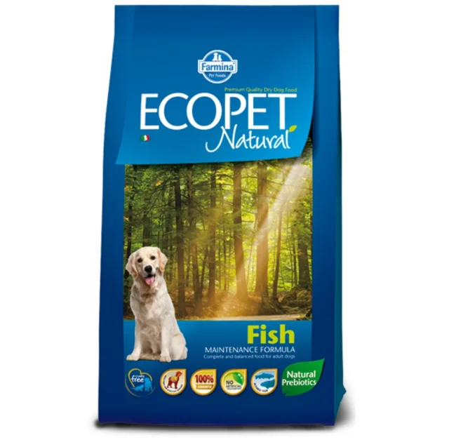 Сухий корм Farmina Ecopet Natural Adult Medium для дорослих собак середніх порід з чутливим травленням, з рибою, 2.5 кг