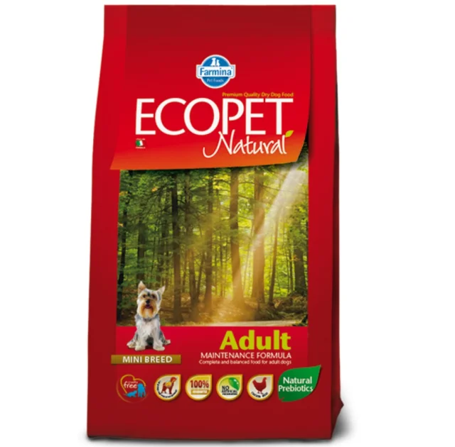 Сухий корм Farmina Ecopet Natural Adult Mini для дорослих собак малих порід, з куркою, 12 кг