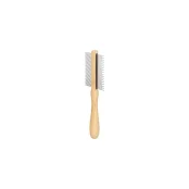 Гребінець двосторонній Flamingo Comb Double Sided Babu для собак, бамбук, 30/19 зубців, 21×7 см
