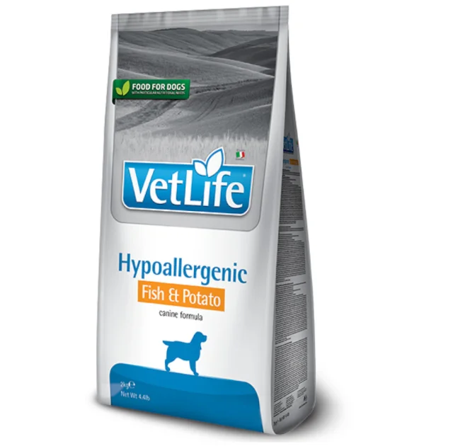Сухий корм Farmina Vet Life Hypoallergenic Fish & Potato для собак, дієтичне харчування при харчовій алергії, 12 кг