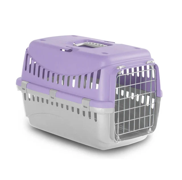Переноска Bergamo Gipsy 1 small Lilla для животных, металлическая дверца, 46×31×32 см