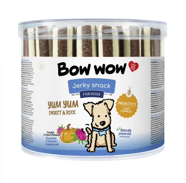 Ласощі для собак Bow wow, палички з рисом та білком комах, 35 шт