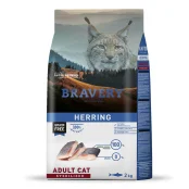 Сухий корм Bravery Herring Adult Cat Sterilized, для котів, з оселедцем, 2 кг