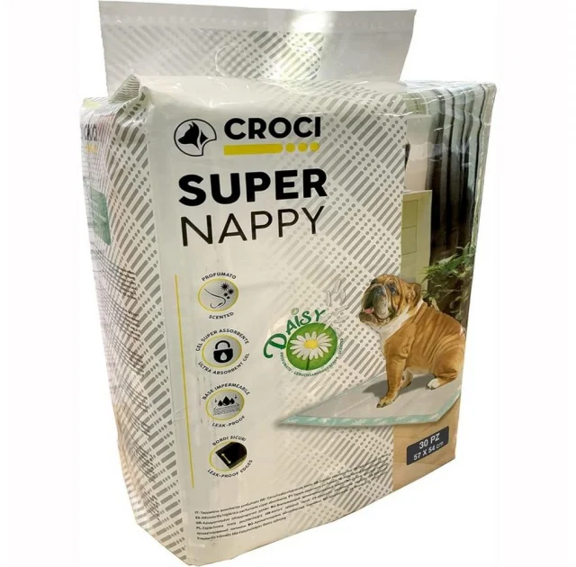 Пелюшки Croci Дейзі для собак з ароматом ромашки, 30 шт