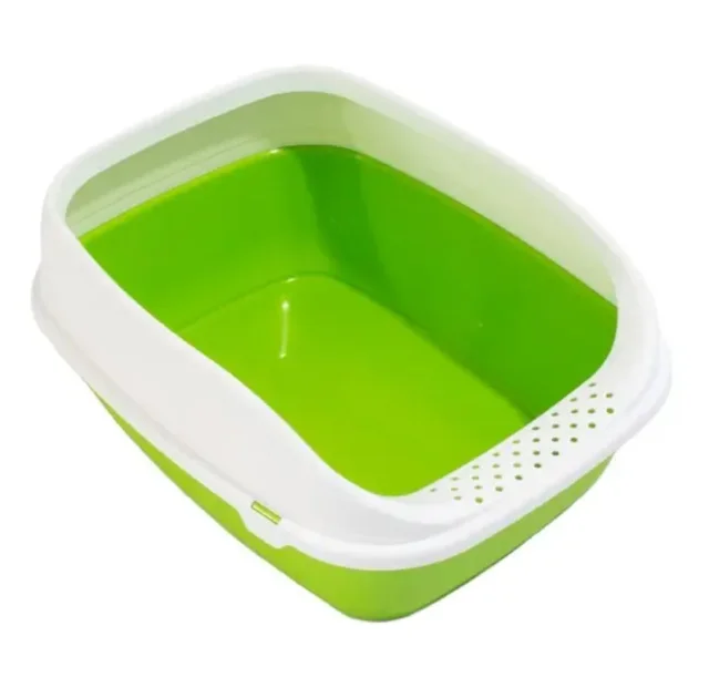 Туалет MPS Beta Plus Small Red для котів, з рамкою, червоний, 43×31×16 см