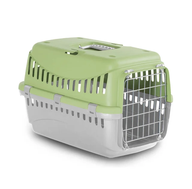 Переноска MPS Pratiko 1 metal light green, светло-зеленый, 48×31.5×33 см, вес животного 12 кг