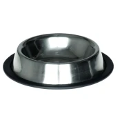 Миска Tatrapet для собак и кошек из нержавеющей стали с чеканкой, 0.17 л, 11 см