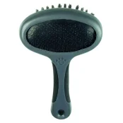 Щетка двухсторонняя Tatrapet Dog Salon для собак силиконовая, 3×18 см