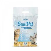 Гигиенический наполнитель Природа Sani Pet для кошек, универсальный, древесный, 2.5 кг