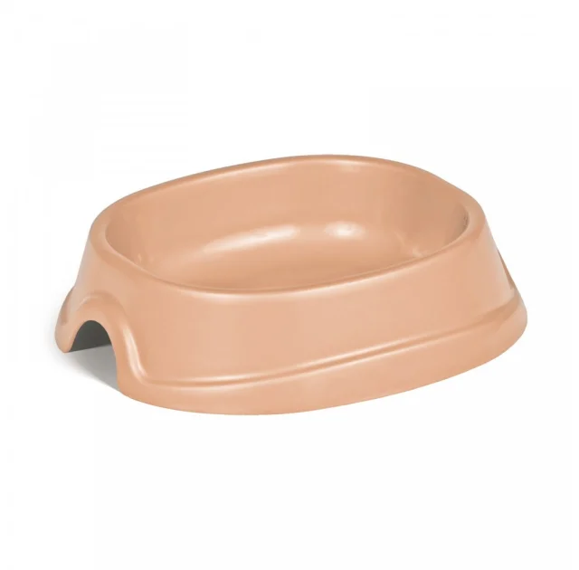 Миска Природа Модерн №1 для кошек и собак, 0.3 л, розово-бежевая