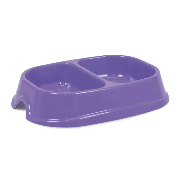 Миска Природа Модерн №1 Дуэт для кошек, 0.4 л, светло-фиолетовая