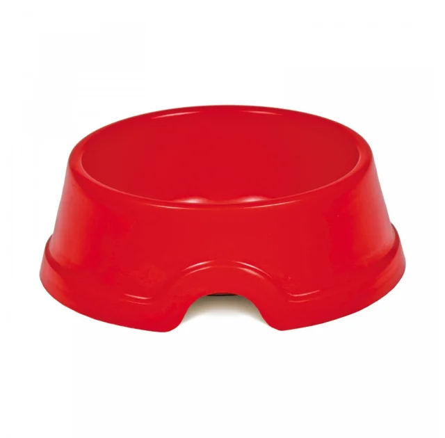 Миска Природа №0 для кошек и собак, 0.12 л, красная