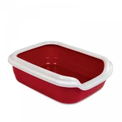 Туалет Природа Comfort L для кошек, бордо, 49×39×15 см