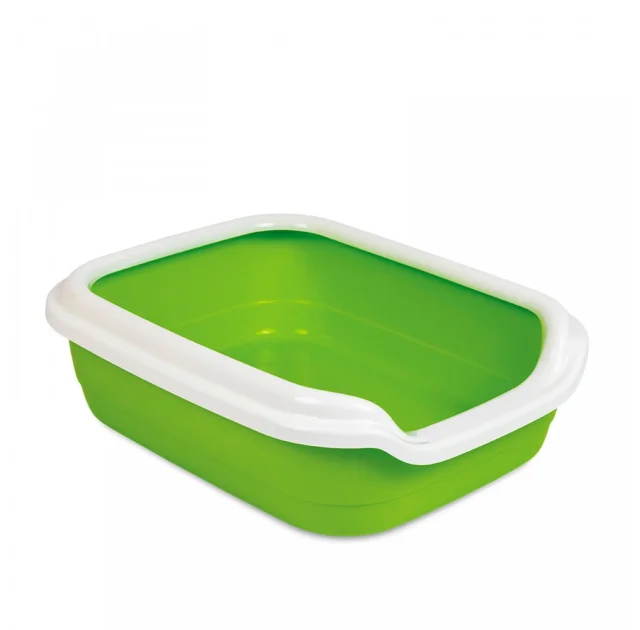 Туалет Природа Comfort L для кошек, лайм, 49×39×15 см