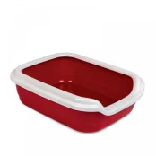 Туалет Природа Comfort M для кошек, бордо, 41×30×13.5 см