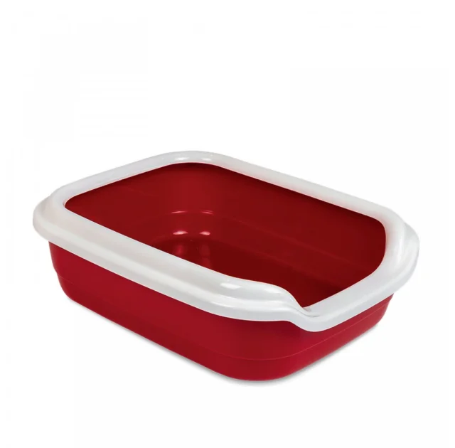 Туалет Природа Comfort M для кошек, бордо, 41×30×13.5 см