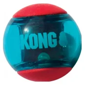 Іграшка KONG Squeezz Action Ball для собак, м'яч-піщалка, M, 6.4 см, червоний